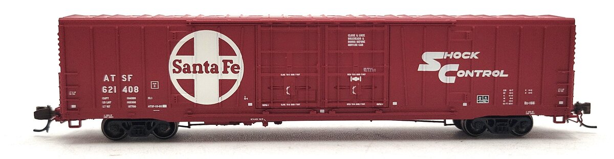 BLMA Models 18032 N Santa Fe Bx-166 60' Shock Control Double Door Boxcar #621408