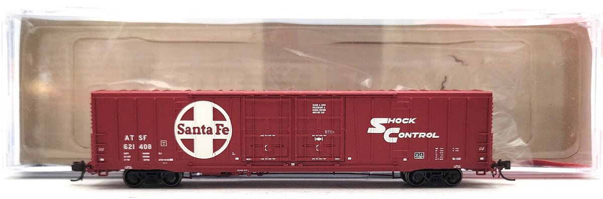 BLMA Models 18032 N Santa Fe Bx-166 60' Shock Control Double Door Boxcar #621408
