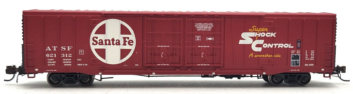 BLMA Models 18038 N Santa Fe 60' Super Shock Control Double Door Boxcar #621312