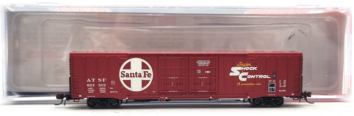BLMA Models 18038 N Santa Fe 60' Super Shock Control Double Door Boxcar #621312