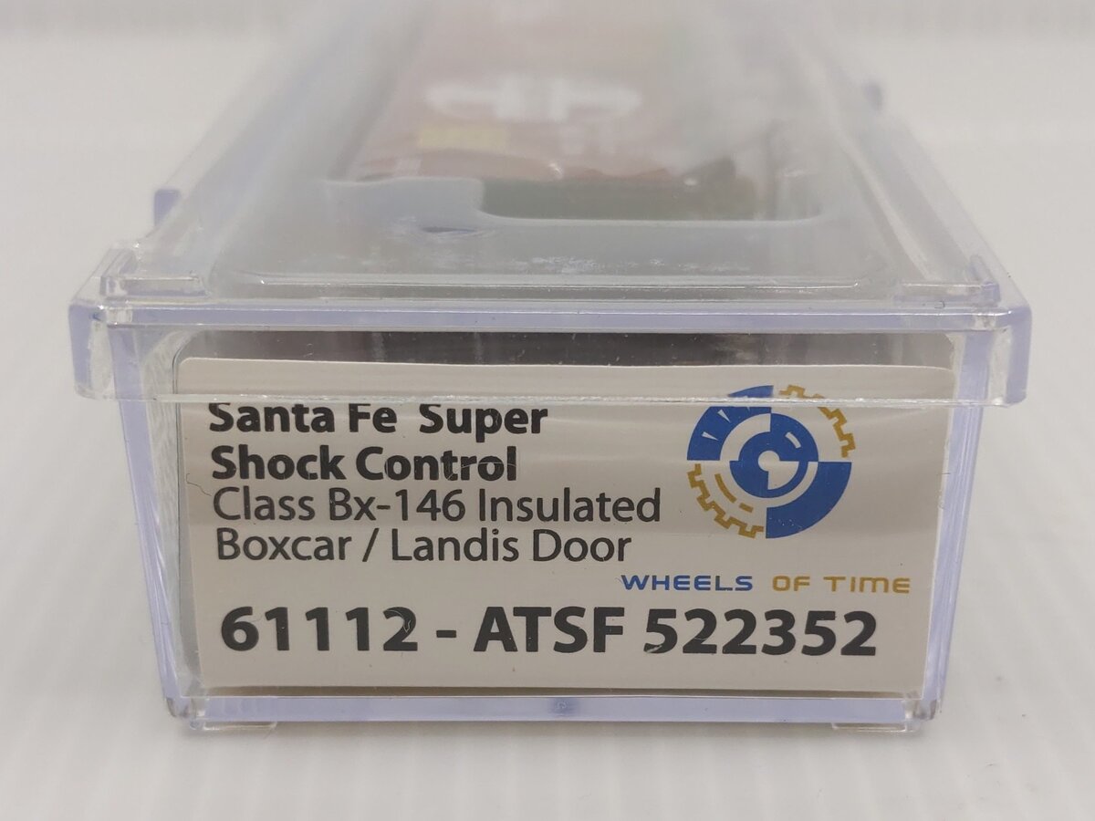 Wheels of Time 61112 N Scale ATSF 50' Insulated Boxcar #522352 LN/Box