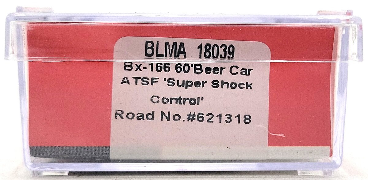 BLMA Models 18039 N Santa Fe 60' Super Shock Control Double Door Boxcar #621318