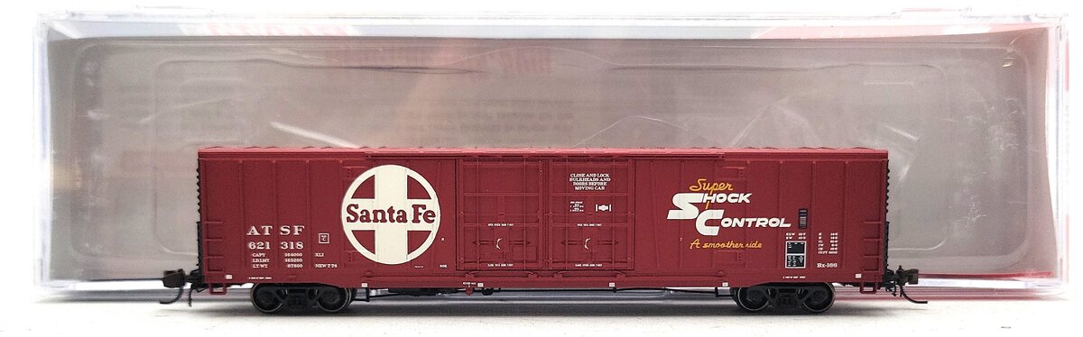 BLMA Models 18039 N Santa Fe 60' Super Shock Control Double Door Boxcar #621318