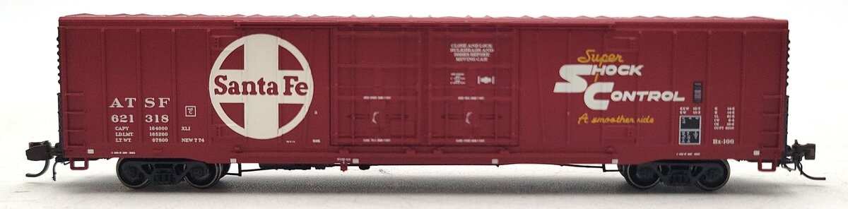 BLMA Models 18039 N Santa Fe 60' Super Shock Control Double Door Boxcar #621318