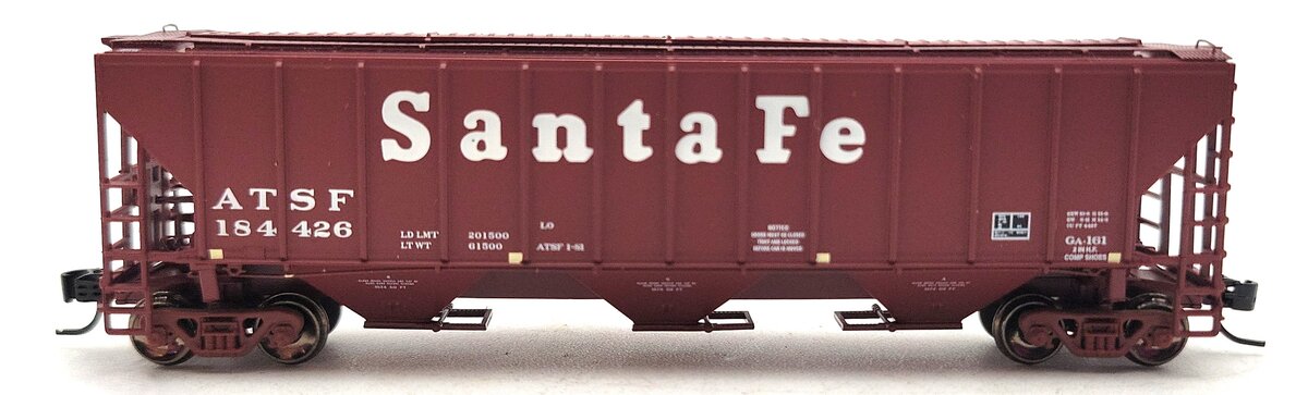 Athearn 25459 N Scale Santa Fe PS 4427 Covered Hopper #184426 LN/Box