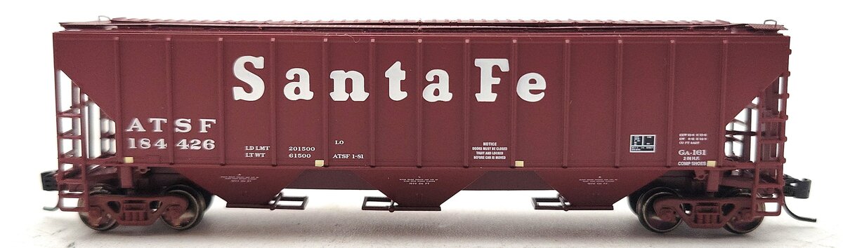Athearn 25459 N Scale Santa Fe PS 4427 Covered Hopper #184426 LN/Box