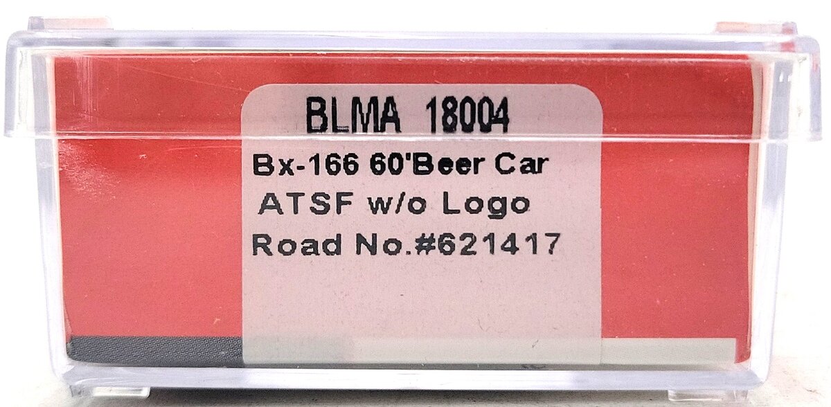 BLMA Models 18004 N Santa Fe Bx-166 60' Double Door Boxcar #621417 LN/Box