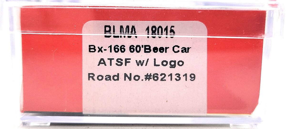 BLMA Models 18015 N Santa Fe Bx-166 60' DD Box w/Logo #621319 LN/Box