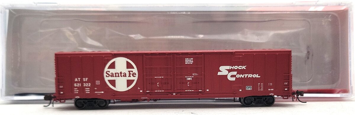 BLMA Models 18028 N Santa Fe Bx-166 60' Shock Control DD Boxcar #621322