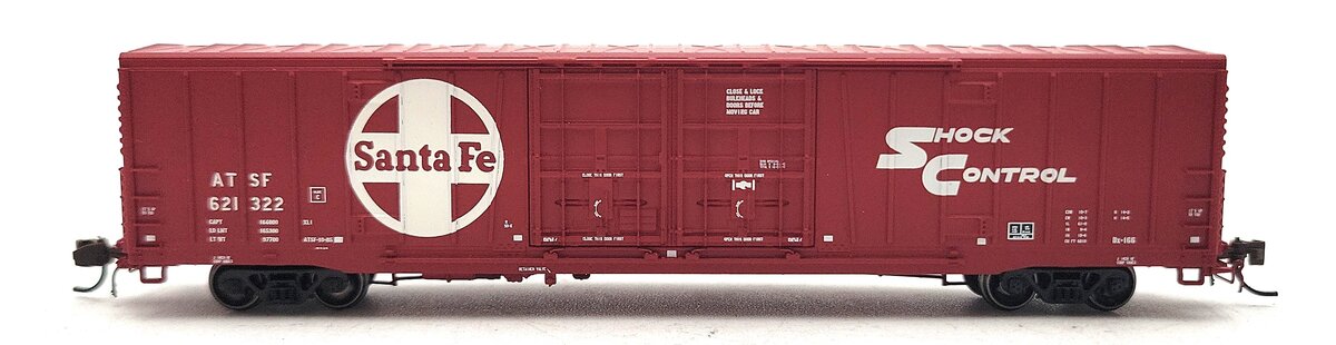 BLMA Models 18028 N Santa Fe Bx-166 60' Shock Control DD Boxcar #621322