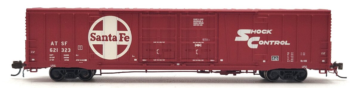 BLMA Models 18029 N SF/Shock Control 60' Double Door Boxcar #621323 LN/Box