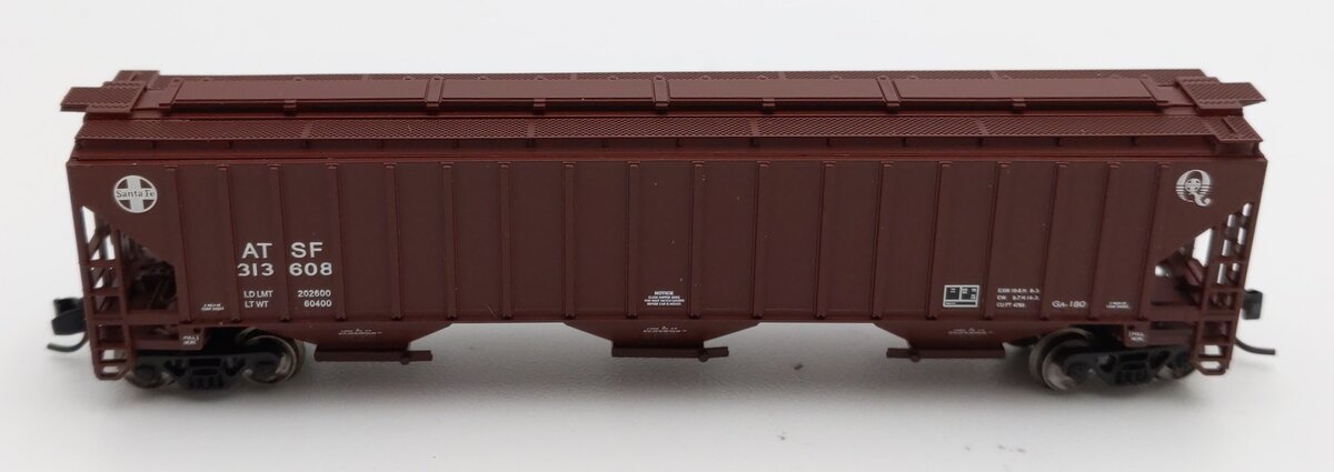 Fox Valley Models 85004-3 N ATSF 4750 Cuft 3 Bay Covered Hopper Car #313808 LN/Box