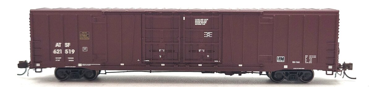 BLMA Models 18008 N Santa Fe Bx-166 60' Double Door Boxcar #621519 LN/Box