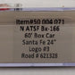Atlas 50004071 N Santa Fe 24" Logo #3 BX-166 Box Car #621328 LN/Box