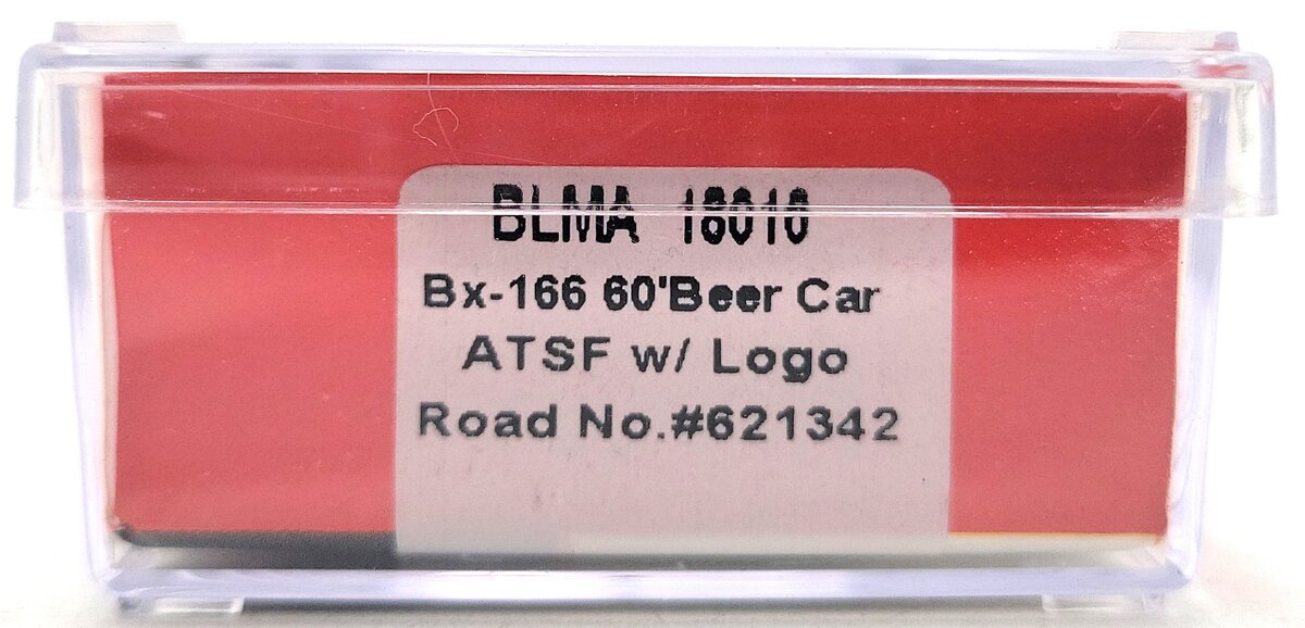 BLMA Models 18016 N Santa Fe Bx-166 60' Double Door Boxcar w/Logo #621342 LN/Box