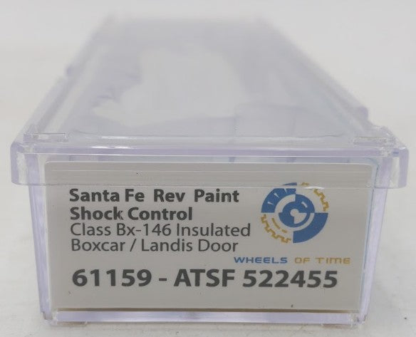 Wheels of Time 61159 N Atchison Topeka Santa Fe PC&F 50' Boxcar #522455 LN/Box
