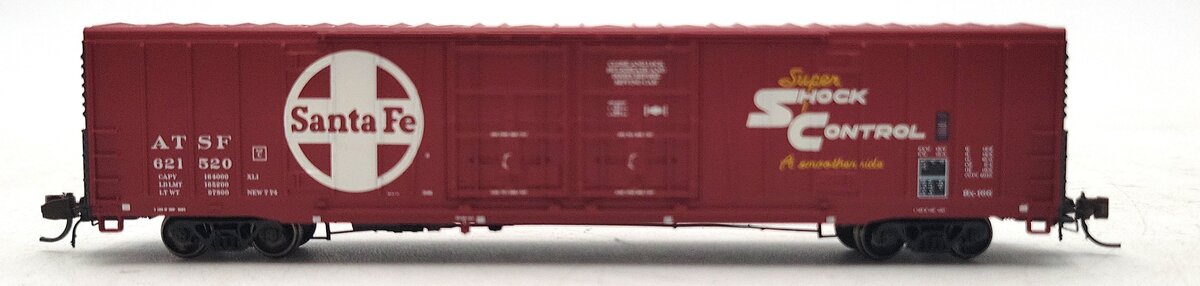 BLMA Models 18046 N Santa Fe 60' Shock Control Double Door Boxcar #621520