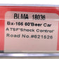 BLMA Models 18036 N Santa Fe Bx-166 60' Shock Control Double Door Boxcar #621526 LN/Box