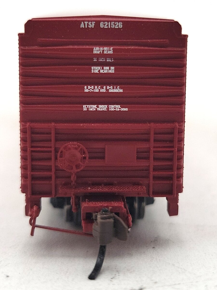BLMA Models 18036 N Santa Fe Bx-166 60' Shock Control Double Door Boxcar #621526 LN/Box