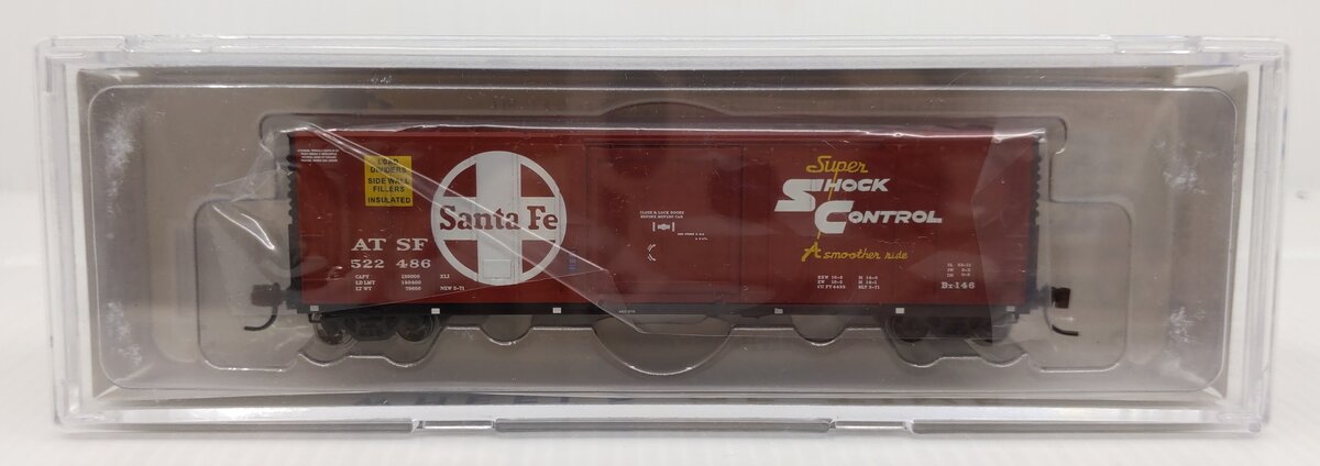 Wheels of Time 61115 N Scale ATSF 50' Insulated Boxcar #522486