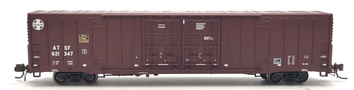 BLMA Models 18017 N Santa Fe Bx-166 60' Double Door Boxcar w/Logo #621347 LN/Box