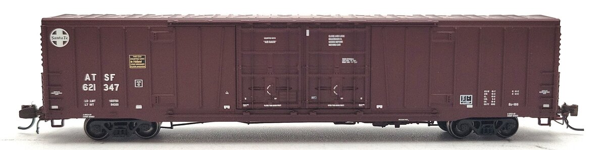 BLMA Models 18017 N Santa Fe Bx-166 60' Double Door Boxcar w/Logo #621347 LN/Box