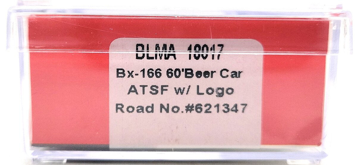 BLMA Models 18017 N Santa Fe Bx-166 60' Double Door Boxcar w/Logo #621347 LN/Box