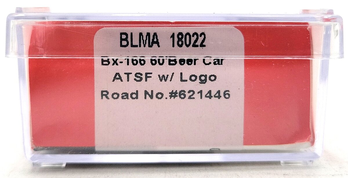 BLMA Models 18022 N Santa Fe Bx-166 60' DD Box w/Logo #621446 LN/Box