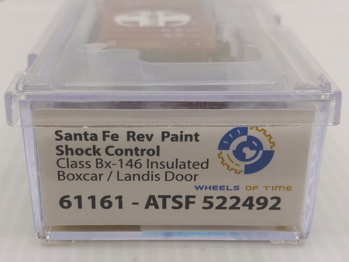 Wheels of Time 61161 N Atchison Topeaka Santa Fe PC&F 50' Boxcar #522492 LN/Box
