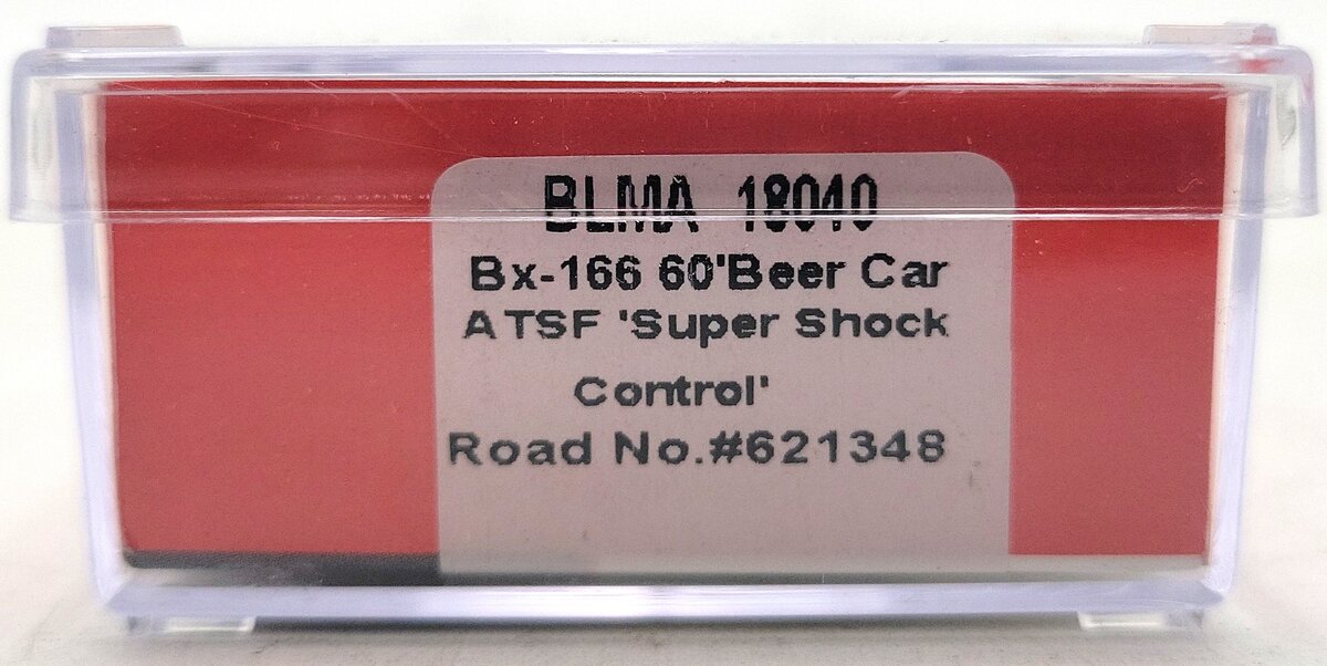 BLMA Models 18040 N Santa Fe 60' Super Shock Control Double Door Boxcar #621348