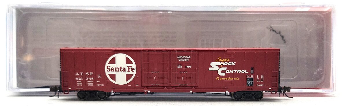 BLMA Models 18040 N Santa Fe 60' Super Shock Control Double Door Boxcar #621348