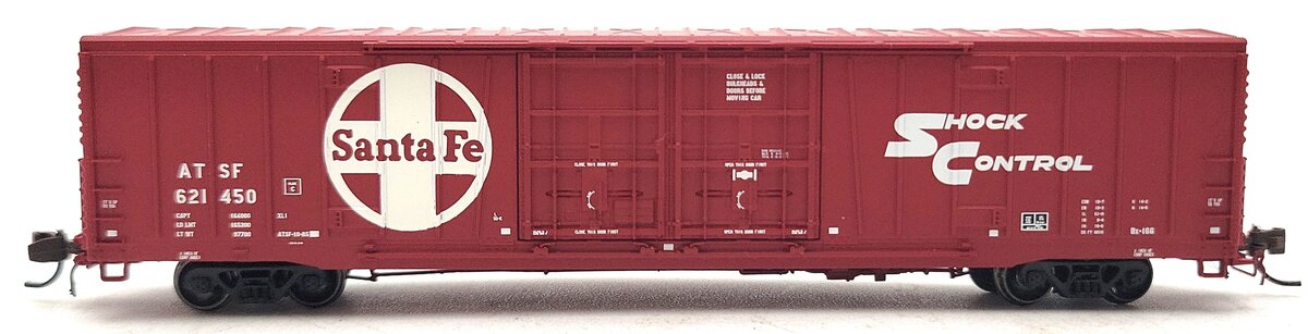 BLMA Models 18033 N Santa Fe "Shock Control" 60' Double Door Boxcar #621450
