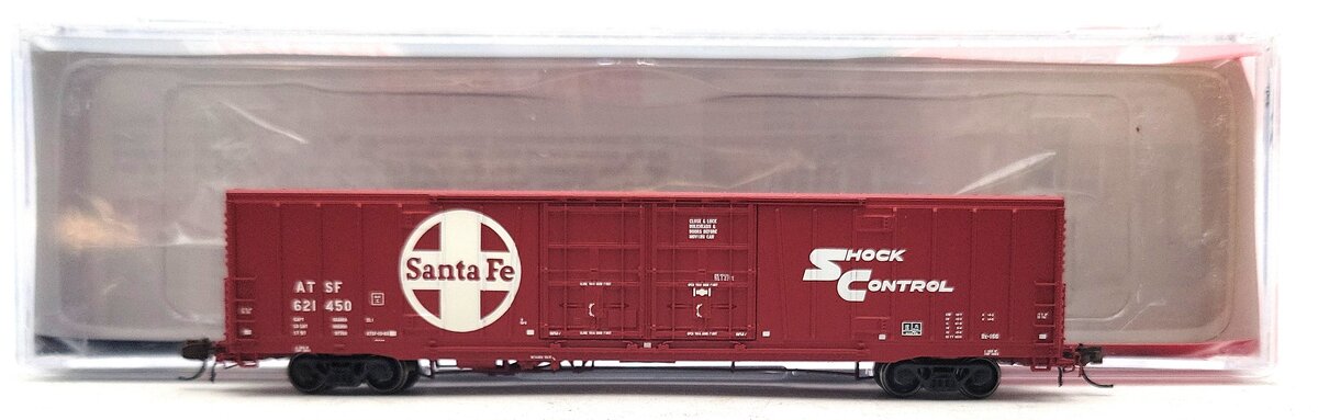 BLMA Models 18033 N Santa Fe "Shock Control" 60' Double Door Boxcar #621450