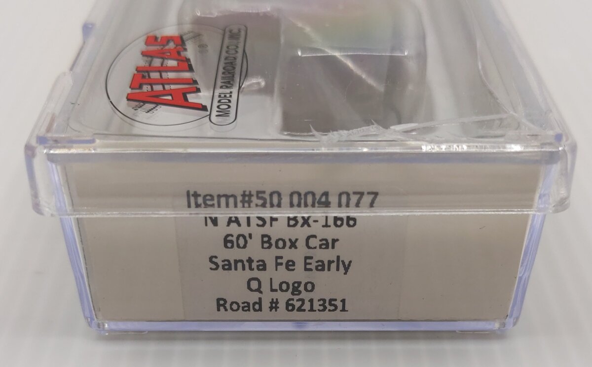 Atlas 50004077 N Santa Fe Early Q Logo BX-166 Box Car #621351