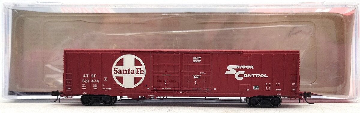 BLMA Models 18034 N Scale Santa Fe 60' Double Door Boxcar #621474 LN/Box