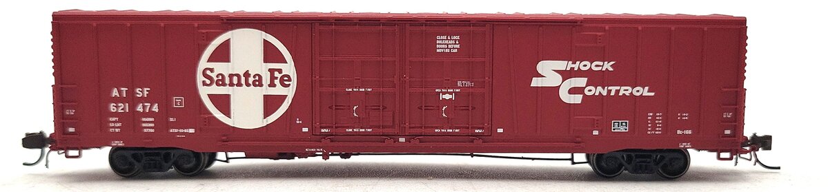BLMA Models 18034 N Scale Santa Fe 60' Double Door Boxcar #621474 LN/Box