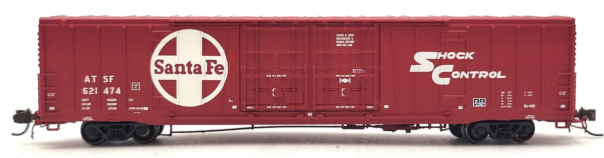 BLMA Models 18034 N Scale Santa Fe 60' Double Door Boxcar #621474 LN/Box