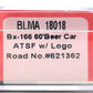 BLMA Models 18018 N Santa Fe Bx-166 60' DD Boxcar #621362 LN/Box