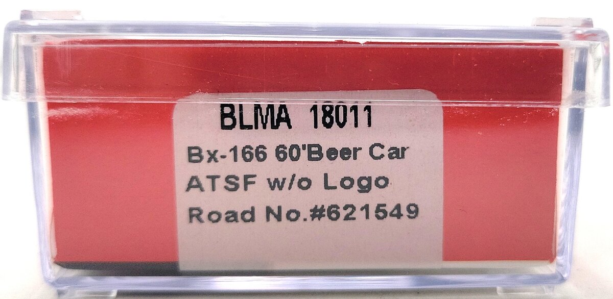 BLMA Models 18011 N Santa Fe Bx-166 60' Double Door Boxcar #621549 LN/Box