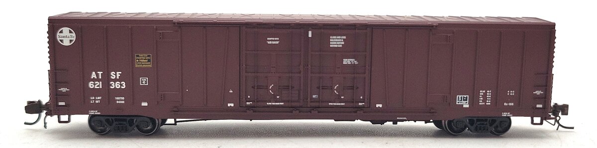 BLMA Models 18019 N Santa Fe Bx-166 60' Double Door Boxcar w/Logo #621363 LN/Box