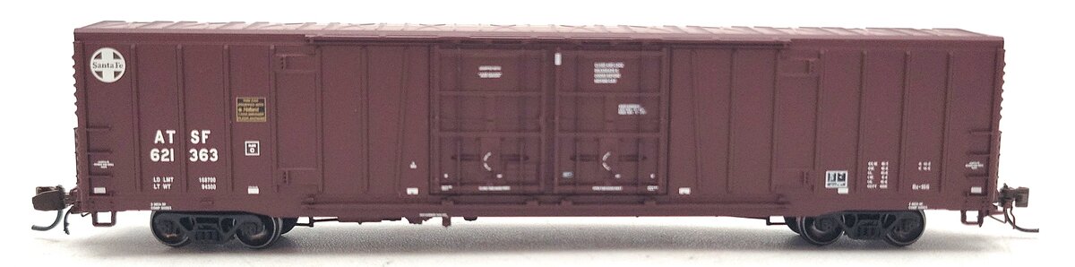 BLMA Models 18019 N Santa Fe Bx-166 60' Double Door Boxcar w/Logo #621363 LN/Box