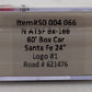 Atlas 50004066 N Santa Fe 24" Logo #1 BX-166 60' Box Car #621476 LN/Box