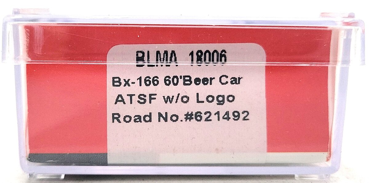 BLMA Models 18006 N Santa Fe Bx-166 60' Double Door Beer Car Boxcar #621492 LN/Box