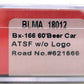 BLMA Models 18012 N Santa Fe Bx-166 60' Double Door Beer Car Boxcar #621566 LN/Box