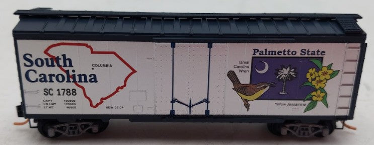 Micro-Trains 02100378 N Scale South Carolina 40' Standard Plug Door Boxcar #1788 LN/Box