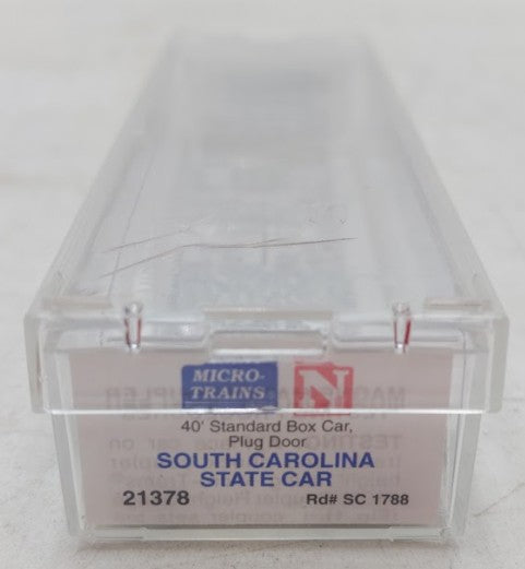 Micro-Trains 02100378 N Scale South Carolina 40' Standard Plug Door Boxcar #1788 LN/Box