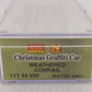 Micro-Trains 11144250 N Scale Conrail Weathered Christmas Graffiti Car LN/Box