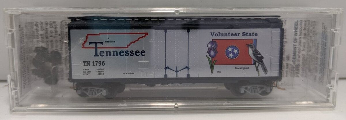 Micro-Trains 02100392 N Scale Tennessee 40' Standard Plug Door Boxcar #1796 EX/Box