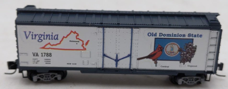 Micro-Trains 50200506 Z Scale Virginia 40' Standard Plug-Door Boxcar #1788 EX/Box