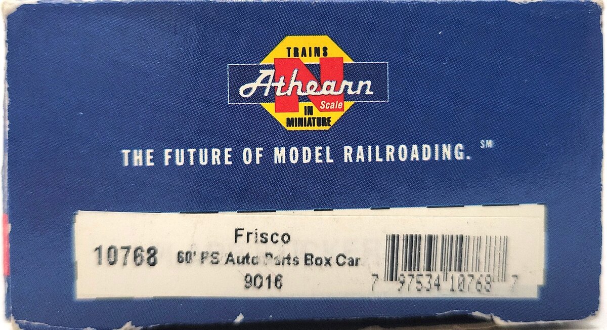 Athearn 10768 N Scale Frisco 60' PS Auto Parts Boxcar #9016 LN/Box